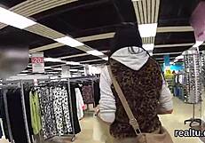 ADORABLE CZECH TEEN SEDUCED IN SHOP RIPPED CLOTHES POUNDED POV HARD
