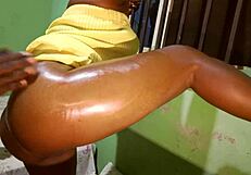 Curvy Masseuse Pounds Fat Ass Bent Over Doggystyle