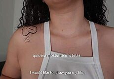 18 Year Old Colombian Cutie Joi Big Natural Tits Bedroom Tease