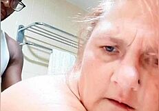 trailer park milf sneaks steamy bathroom tease with drblackjohnsonxxx