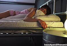 Horny stepdaughter sucks daddy cock hard creampies pussy valentine's