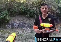 Easter spray on alexis turns into bodybuilder pussy licking frenzy?