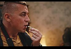 french brunette's huge fake boobs get nipples sucked frozen