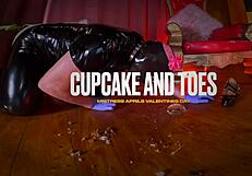 mistress april's toe domination stirs deep humiliation emotions in craving slave