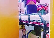 desi housewife sneaks passionate fucking session with storekeeper amid telugu dirty talk temptations