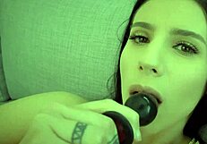 nelly kent's huge tits ass takes raul costa's anal cum gaping dildo tease