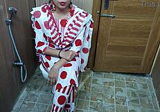 hindi stepmom catches teen stepson peeking and begs him to fuck her big tits