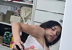 i wrecked my skinny ass with that big black rubber cock orgasming hard