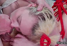 Sexy Nympho Endures Ass-to-Mouth in Bizarre Anus Asylum Therapy