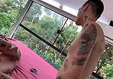 Older Brother Fucks Tattooed Latina Sister Hard