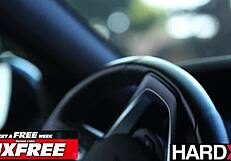 blonde in lingerie rides boyfriend's monster cock deep