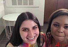 i can't stop gagging on donte's cock while kaitlyn fists my gaping ass in messy rough 3some creampie