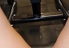 met the blonde with swollen pussy at the gym damn