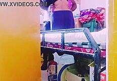 desi housewife sneaks passionate fucking session with storekeeper amid telugu dirty talk temptations