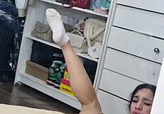 i wrecked my skinny ass with that big black rubber cock orgasming hard