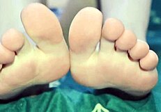 you creep into stepsis room at night stroking to her soft toes and tight holes