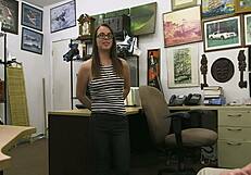 excited teen harlot moans wildly as thick cock stretches her tight pussy