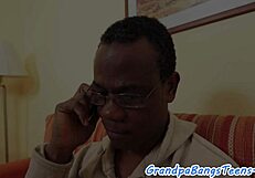 Amateur Babe Feels Waves of Emotion from Grandpa's Massive BBC Slam