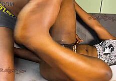 Jay Slayer Jnr Pounds Petite Ebony's Pussy Rough with Eating and Creampie Finish