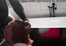 ssbbw julie ginger's fat face gets destroyed in rough bbc gangbang blowbang