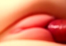 Her shaved big pussy stretched by double anal toys close up