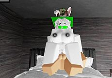 Heart-Pounding Roblox Whore Craves Noob's Thrusts in Wild Cowgirl Creampie Ride