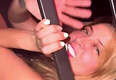 Tortured latina pornstar couple endures humiliating sado azotes handjob pov