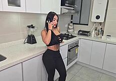 whoa this horny colombian alejandra palacios seduces plumber for big cock cowgirl ride and muff dive