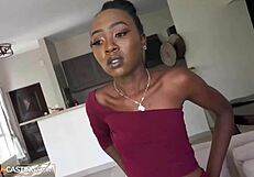 Big Black Ass Teen Sits On Producer's Monster Cock During Audition Ride