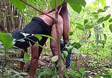 Country BBW Bends Over for Fat Black Pussy Pounding on the Ranch