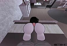 Fucking Plump Cute Girl's Big Ass with Monster Cock