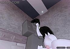 Fucking Plump Cute Girl's Big Ass with Monster Cock