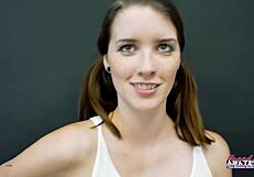 Starshine rims and sucks cock deep before getting pounded hard, doesn't she crave every drop of cum in her mouth?