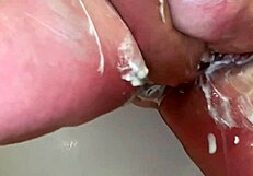 check out this sexy bbw shaving her legs pussy and ass