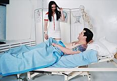 exotic nurse milf cures patient with sloppy blowjob and wet pussy ride