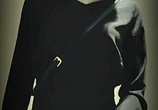 chinese ladyboy shoots hot cumshot outdoors in public spot