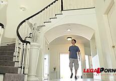 hot milf chanel preston spreads mature pussy for stepson's deep thrusts in lingerie