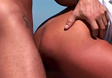 i join beautiful beach threesome riding cocks