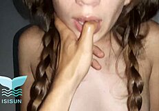 famous youtuber rides cowgirl in secret pigtails sex recording