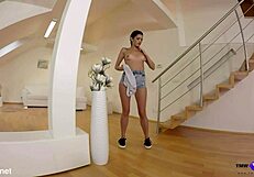 penelope's pussy glows happy after her big cum