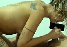 Stepdaughter Devours Stepdad's Cock Till Facial Explosion