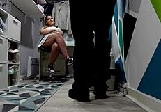 Lacey the Proper 18+ Shoplifting Slut Sucks Big Cock Bareback in Shop POV