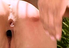 hey, watch horny slut aurora snow take double penetration doggystyle outdoors??