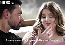 Fuck! Stepdaughter barely takes stepdad's hard cock!