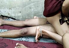 desi girlfriend and wife bent over fucked hard by monster cock on ranch bed