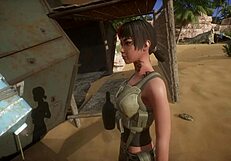 Kim's spear training turns into rough double penetration tease?