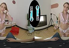 Blonde teen takes big cock missionary doggystyle creampie riding