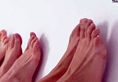 her feet deliver extreme tingles with sexy asmr and binaural beats relaxation
