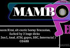 Queen Kimi Alt's Exotic Brazasian Hole Ravaged by 3 Huge BBCs DAP