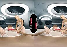 wanna fuck these big tits blondes in outer space reality?